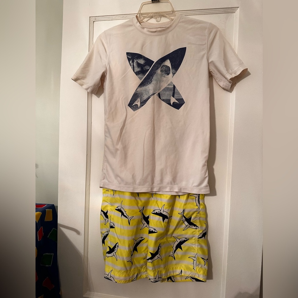 GAP boy’s rash guard and swimsuit